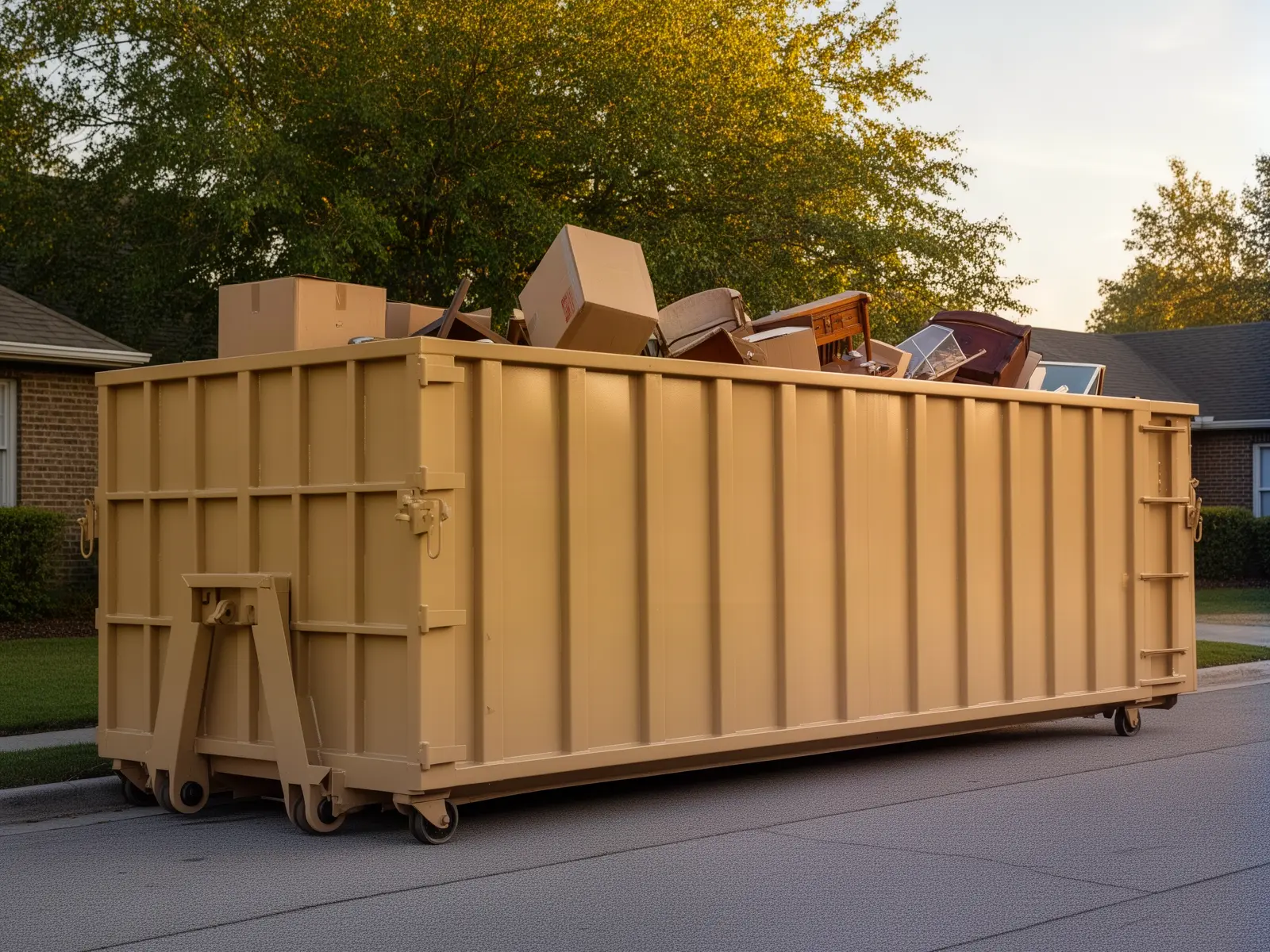 Roll-off dumpster from Busy Bee Dumpster Services Inc. in Oklahoma City, OK